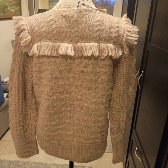 LOVE SHACK FANCY Kingston Pullover Size Large Womens Confetti Pink New - Picture 3 of 8